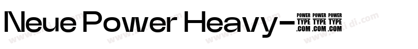 Neue Power Heavy字体转换